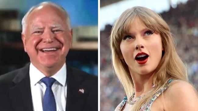 Tim Walz and Taylor Swift.