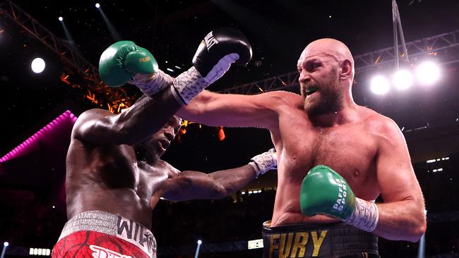 Fury finally has bragging rights. Al Bello/Getty Images/AFP