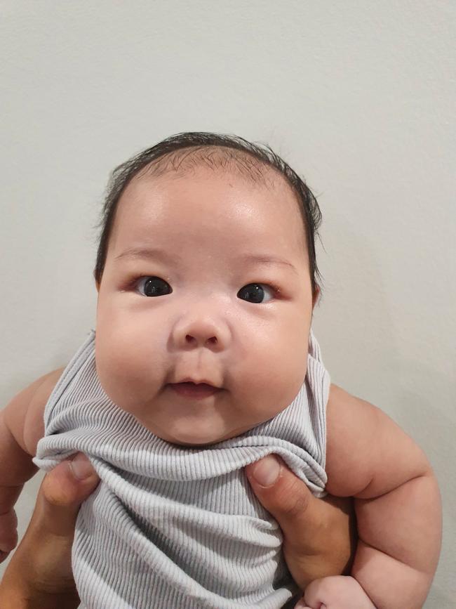 Ava showing off her cheeks! Picture: Rebecca