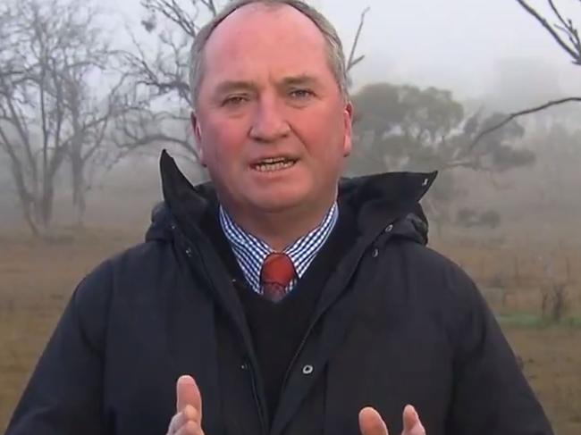 Barnaby Joyce said Ms Keneally won’t “have to resolve to make hard decisions”. Picture: Channel 7/Sunrise