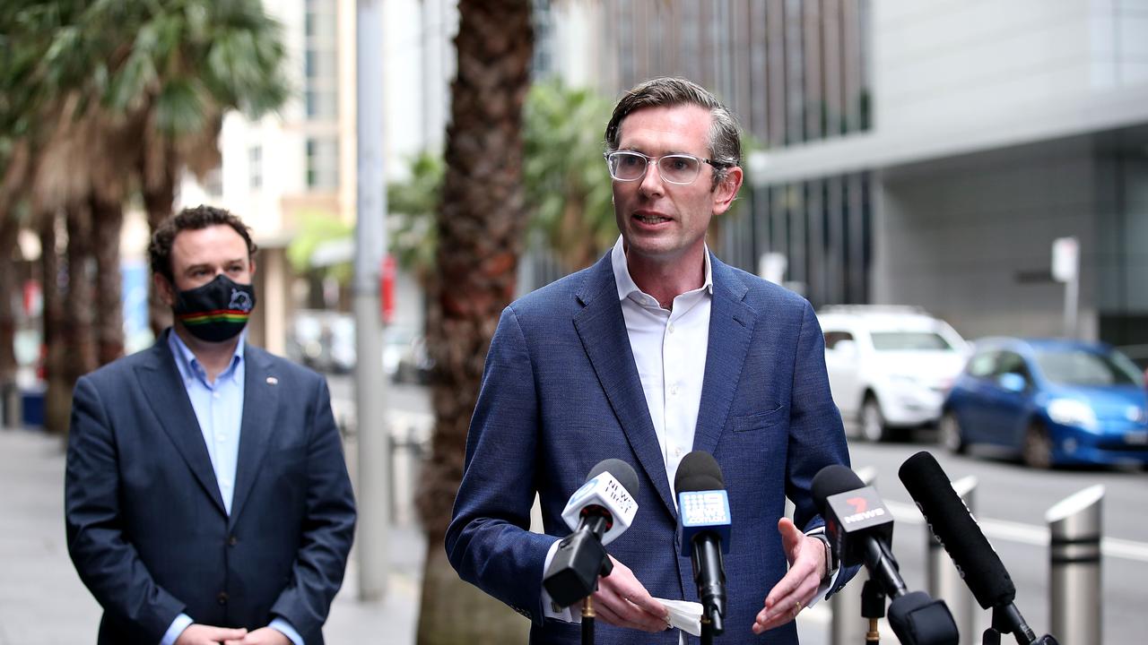 NSW Treasurer Dominic Perrottet on Sunday announced he would be running for the top job. Picture: Jane Dempster/The Australian