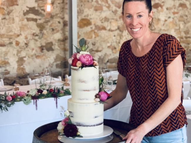 Teresa Langmead with her favourite cake. Pic: Supplied