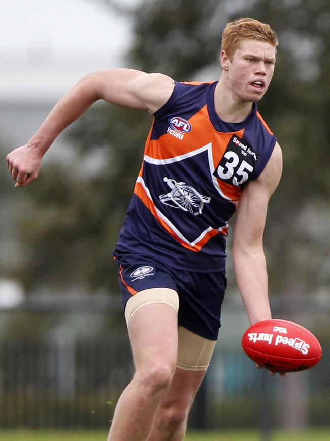 Peter Wright in action for Calder Cannons.