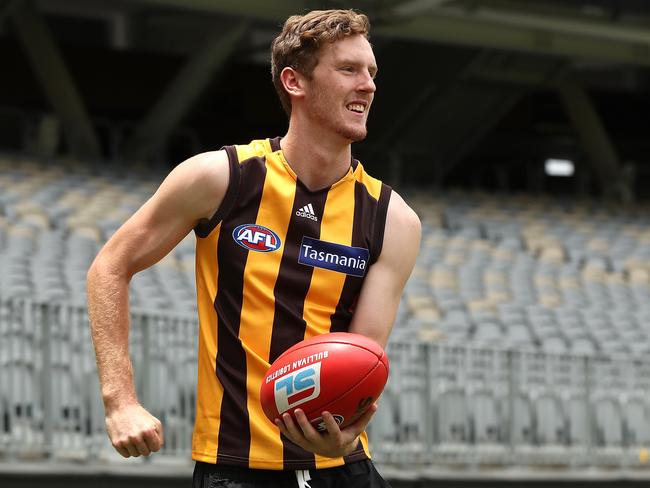 Denver Grainger-Barras is one of the Hawks’ top young talents. Picture: Paul Kane/AFL Photos/via Getty Images