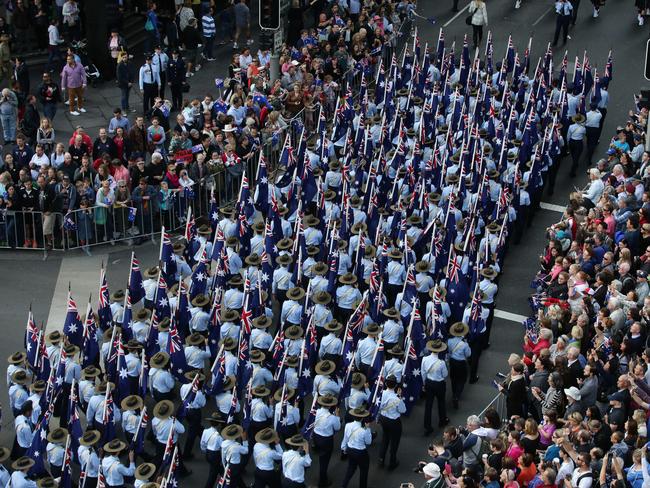 There will be changes to the ANZAC DAY parade in Sydney. Picture Cameron Richardson