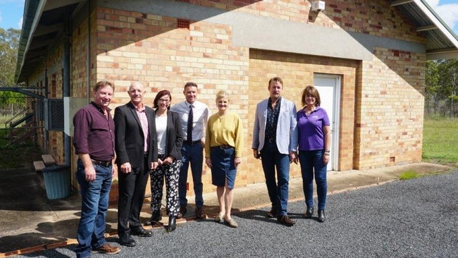 Redland City Councillors Paul Gleeson, Peter Mitchell, Julie Talty, Karen Williams, Paul Bishop and Wendy Boglary with Bowman MP Andrew Laming (centre) on site at Commonwealth land at Birkdale in May 2019. The site has now been purchased by the council after a decade of negotiating.