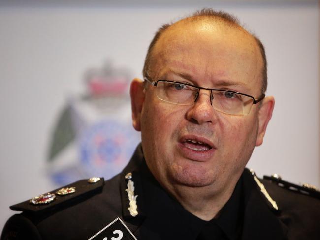 Victoria Police Chief Commissioner Graham Ashton. Picture: Hamish Blair