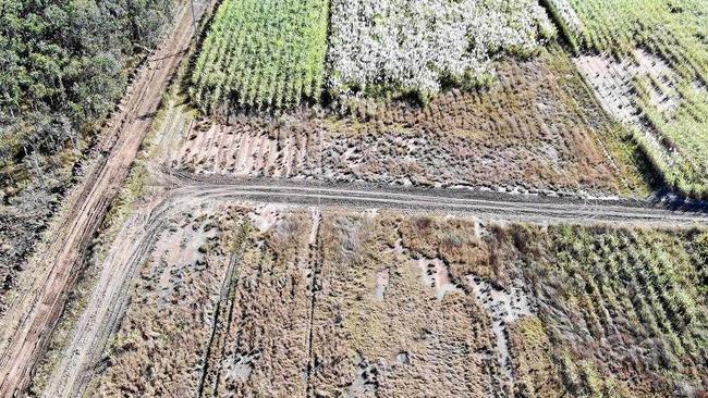 DEVASTATING: Salt damaged cane land near Kinchant Dam. Picture: Supplied