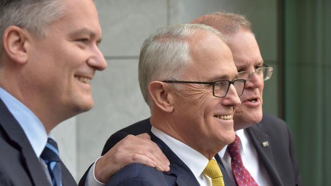 ”This guy here is the leader,” Scott Morrison assured the press on Wednesday.