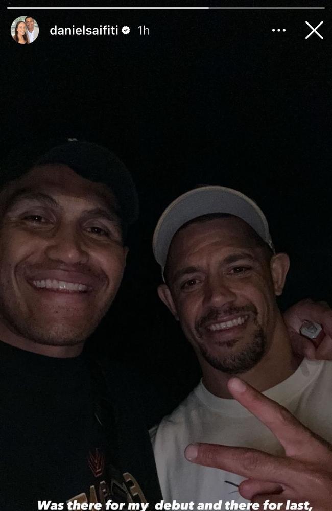 Daniel Saifiti's Instagram story with Dane Gagai.