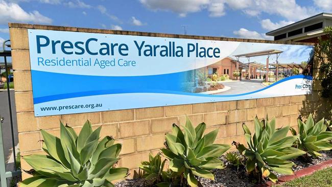 Yaralla Place Residential Aged Care Facility, Maryborough. The facility, run by PresCare, was one of 16 in the state labelled a &#39;serious risk&#39; in a government audit. Picture: Alistair Brightman