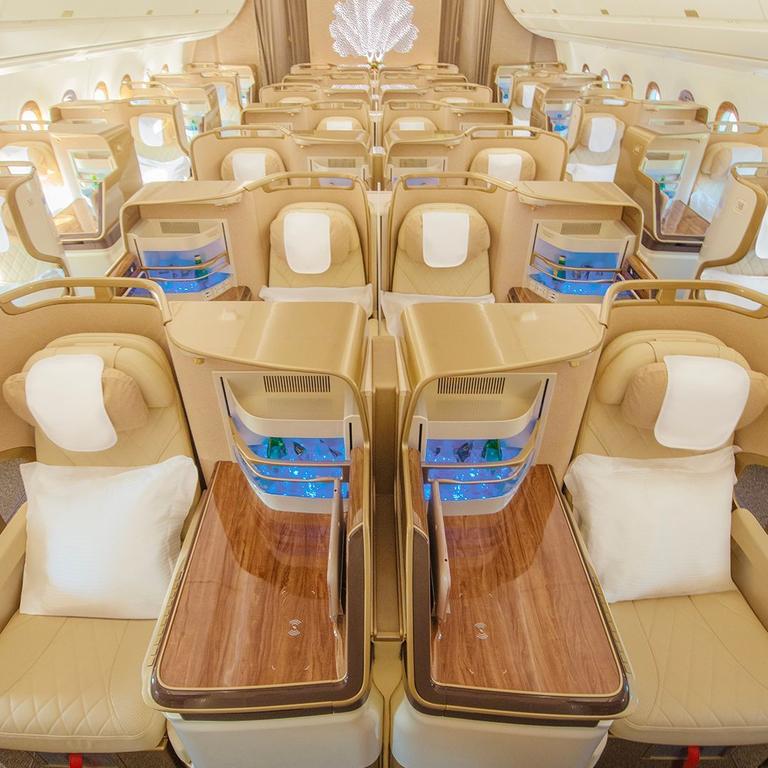 Business class will have a 1-2-1 seat configuration. Picture: Emirates