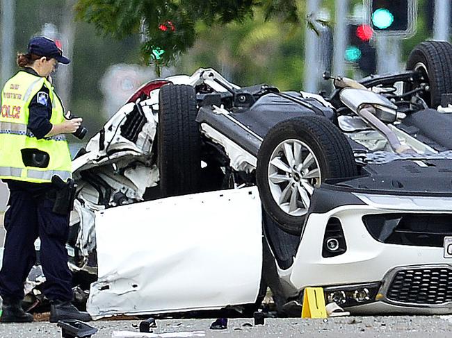 A number of children are dead this morning after a crash at a Garbutt intersection, Townsville. The children understood to be between the ages of eight and 12-years-old, have died after their car crashed at the intersection of Duckworth St and Bayswater Rd at 4.30am. PICTURE: MATT TAYLOR