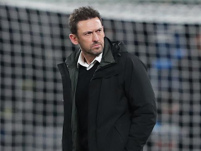 SYDNEY, AUSTRALIA - AUGUST 26: Glory head coach Tony Popovic looks on after full time during the A-League Semi Final match between Sydney FC and the Perth Glory at Bankwest Stadium on August 26, 2020 in Sydney, Australia. (Photo by Matt King/Getty Images)