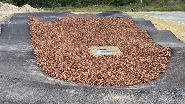 The bike pump track has been designed to a professional standard. Picture: Chris Knight