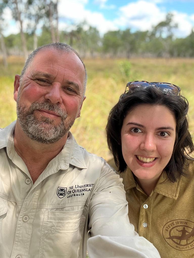 Professor Craig Franklin and Kaitlin Barham from UQ. Photo: Supplied