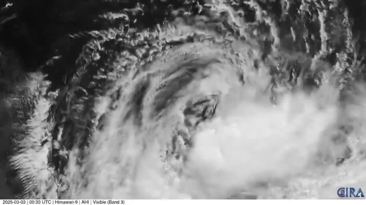 Satellite Imagery Shows Cyclone Alfred Swirling Off Queensland Coast