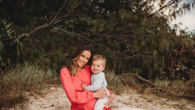 Amanda Abate and her son Bobby. Picture: Brittany A Photography