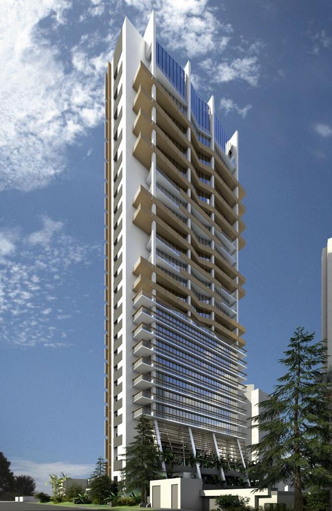 Level’s 17-21 contain the tower’s penthouse and summit apartments. Picture: Supplied 