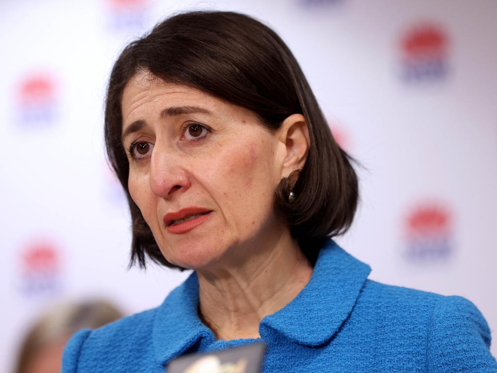 Premier Gladys Berejiklian pictured at a COVID-19 press conference. Picture: NCA NewsWire/Damian Shaw