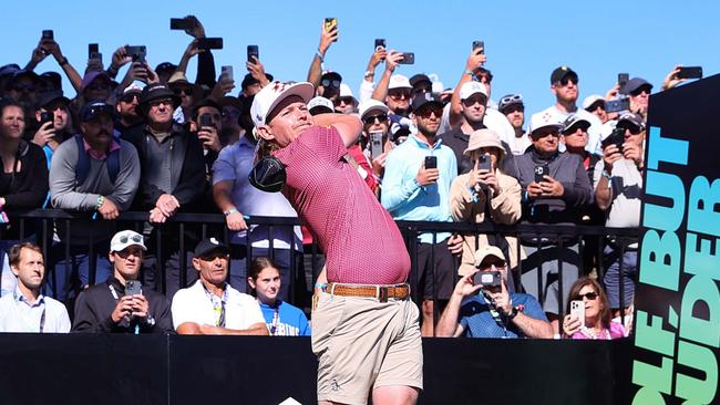 ADELAIDE, AUSTRALIA - APRIL 28: Cameron Smith, Team Ripper tees off of the 1st during LIV Adelaide at The Grange Golf Club on April 28, 2024 in Adelaide, Australia. (Photo by Sarah Reed/Getty Images)