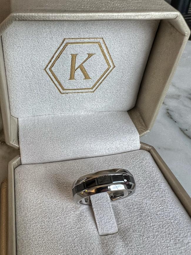 Kyle’s wedding band.