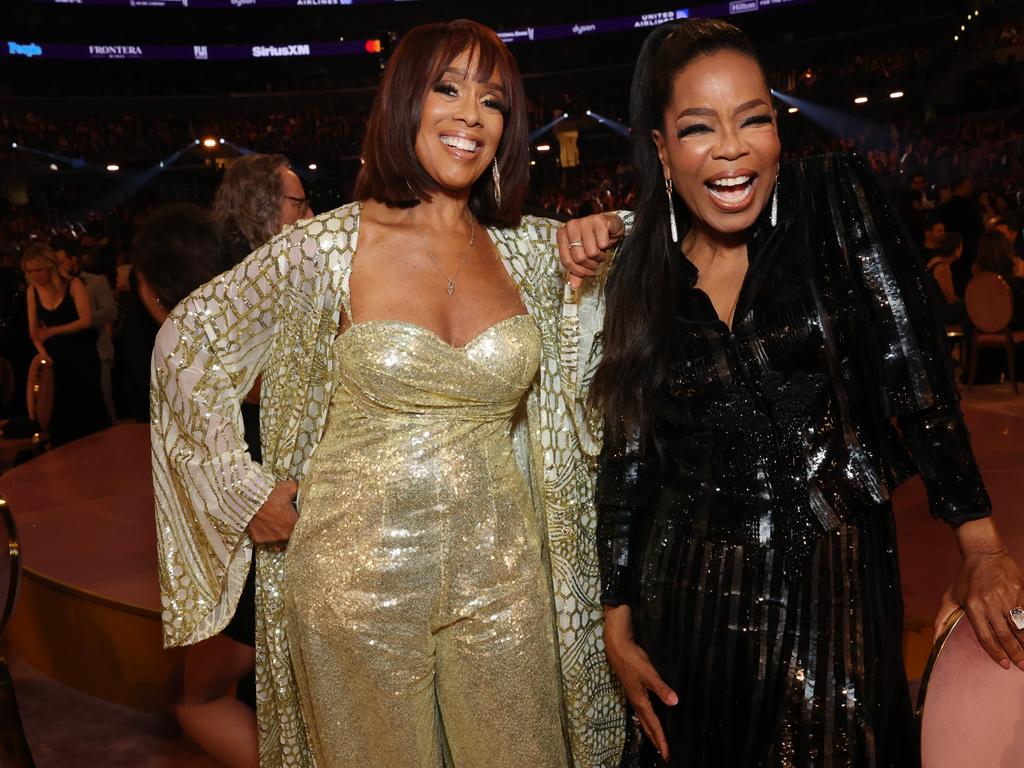 Gayle King (left) with best friend Oprah Winfrey will be on board the rocket when it launches into space. Picture: Getty Images for The Recording Academy