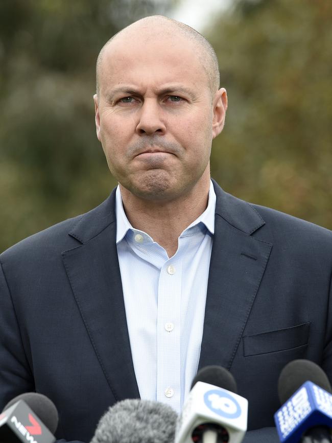 Josh Frydenberg’s primary vote has fallen by more than 15 per cent since 2016. Picture: Andrew Henshaw