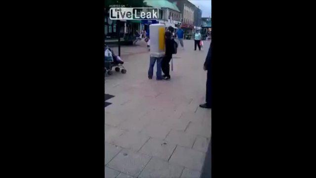 Man stuck in bollard for two hours in Hemel Hempstead: video | news.com ...