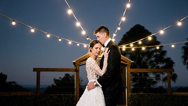 Wedding of Matt Renshaw and Josie Harvey. Picture: Sally Davison