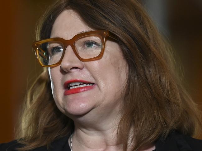 CANBERRA, AUSTRALIA, NewsWire Photos. AUGUST 10, 2023: RACGP President Nicole Higgins holds a press conference at Parliament House in Canberra. Picture: NCA NewsWire / Martin Ollman