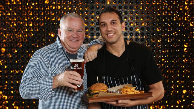 Manager Paul Flinn with chef Dale Payne. Picture: David Crosling