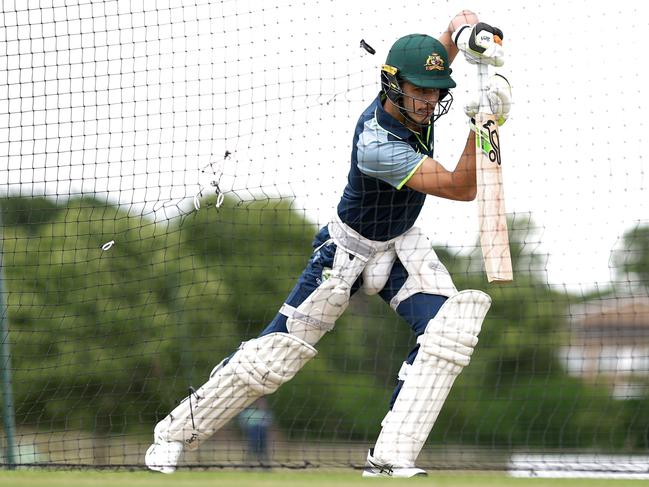 Sam Konstas is vying for selection at the top of the order for Australia. Picture: Alex Davidson/Getty Images
