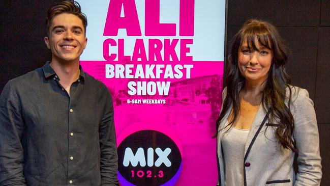 Mix 102.3’s Max Burford and Ali Clarke.