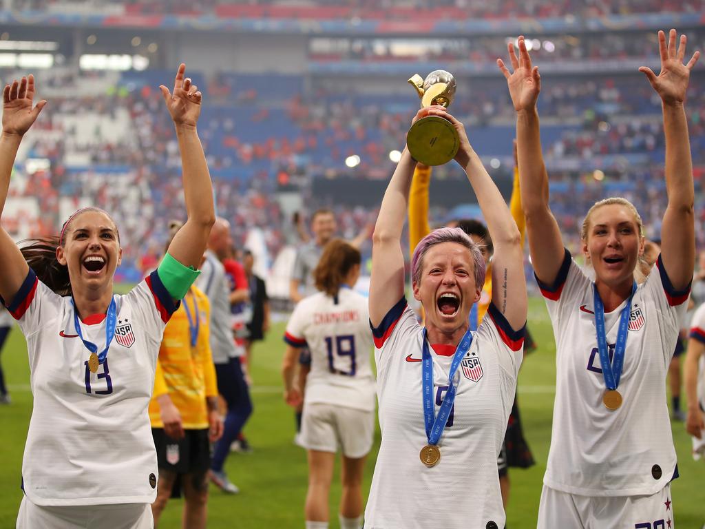 It was party time for Rapinoe and Team USA.