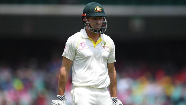 Shaun Marsh has had a horror 12 months with the willow. Picture: AAP