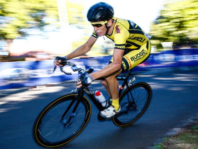 Tim Roe of Budget Forklifts during the National Road Series. Picture: Supplied