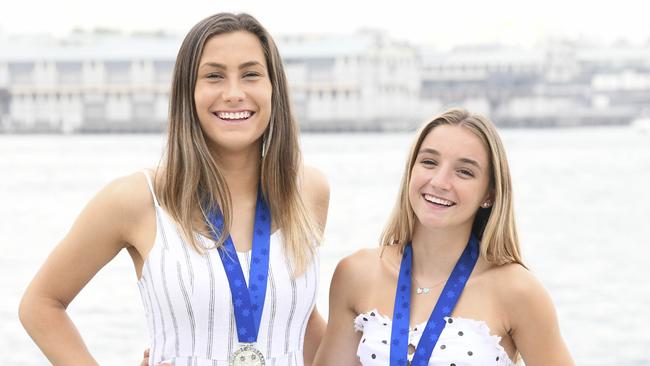 Pride of Australia : National Editor's Choice Awards and Channel 7 Sunrise weather crosses from Ripples Restaurant in Milson's Point.  Hannah Keane, Amy Kenny.Picture's Darren Leigh Roberts