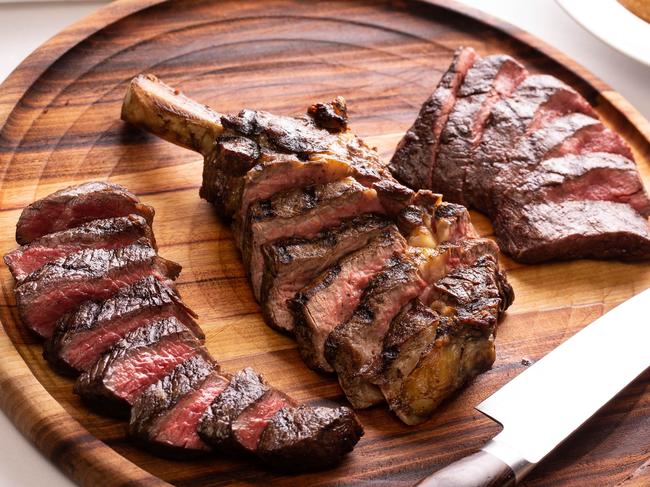 Steersons Steakhouse’s steak tasting board. Picture: John Fotiadis