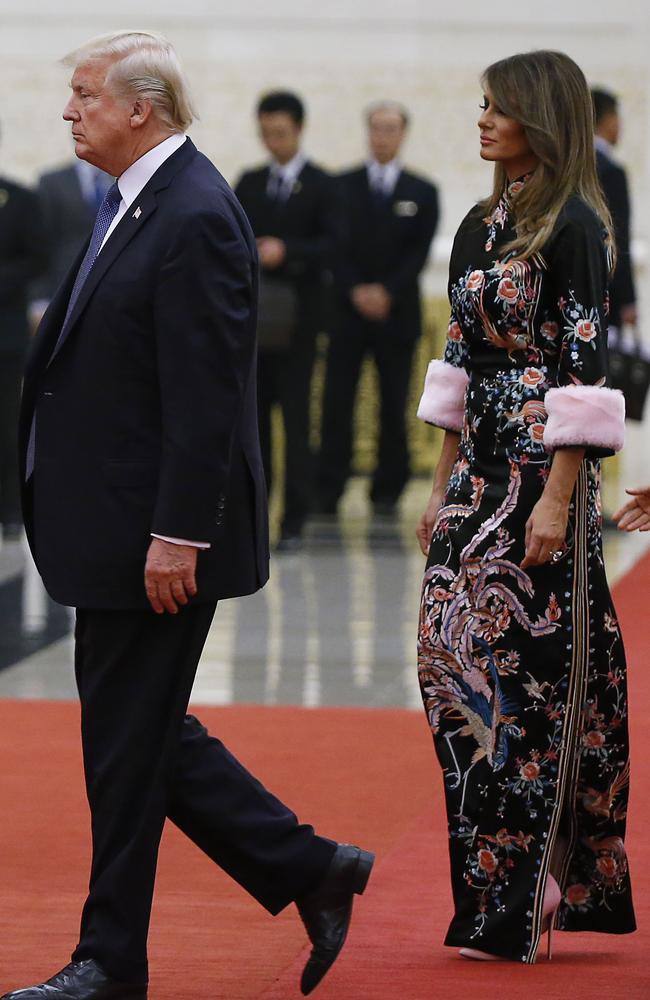 President Donald Trump and First Lady Melania Trump. Picture: AFP