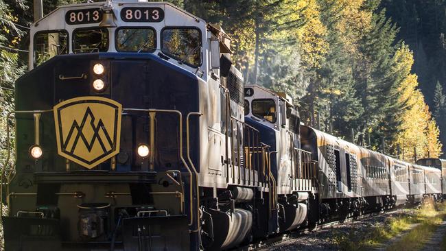 The train’s average speed is 50km/h, but reaches 90km/h in some areas. Picture: Rocky Mountaineer