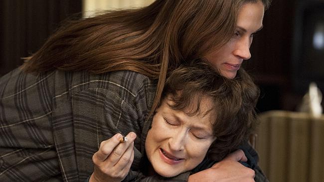 Meryl Streep and Julia Roberts in “August: Osage County”.