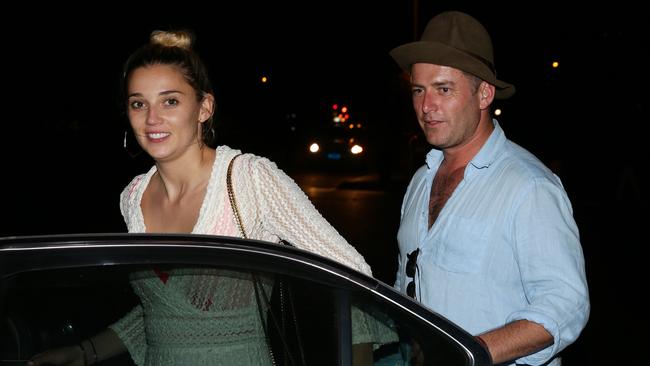 Karl Stefanovic, pictured previously with new girlfriend Jasmine Yarbrough, will be “going solo” to the Logies. Picture: Jonathan Ng