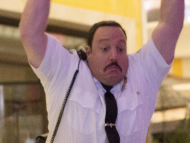 Paul Blart (played by Kevin James) in a scene from Columbia Pictures' film PAUL BLART: MALL COP 2.