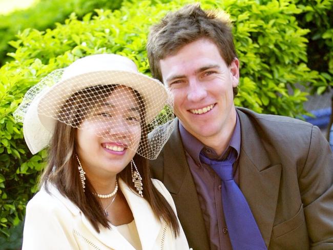 p4//2005 Ladies Race Day and Jupiters Cup. Melinda Lee of Annandale and Danny Akins of Townsville City. Picture: Stewart Mclean