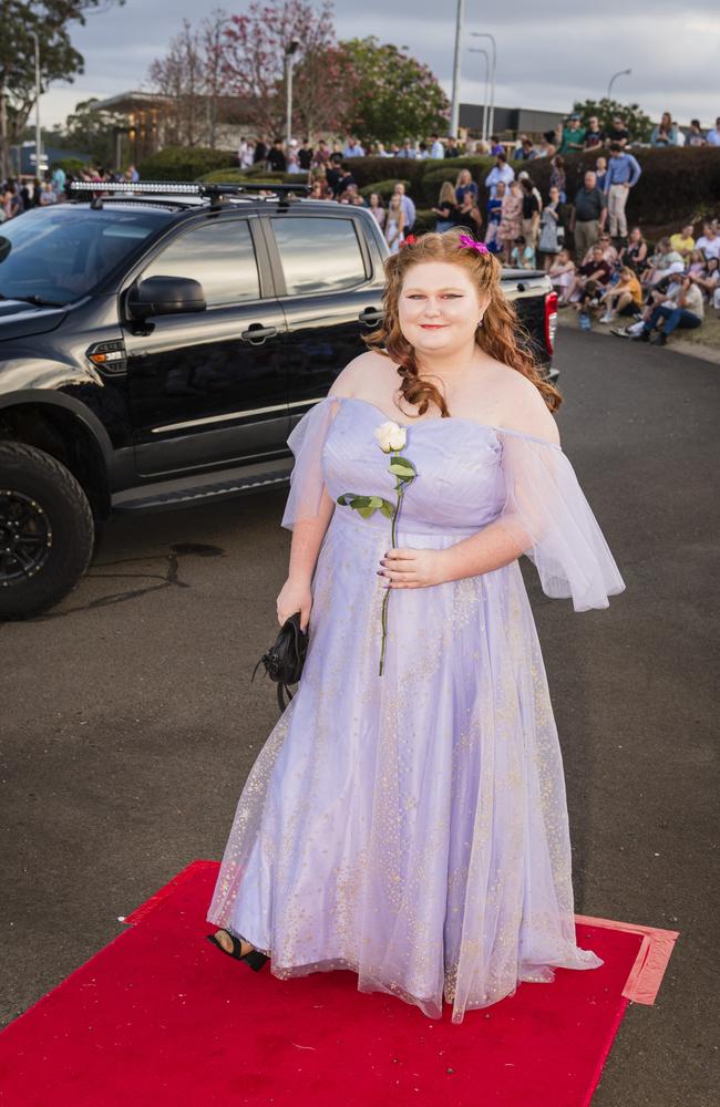 Siobhan Schilt at Harristown State High School formal at Highfields Cultural Centre, Friday, November 17, 2023. Picture: Kevin Farmer