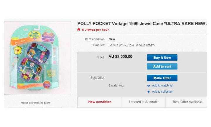 Polly Pocket toys selling for thousands on