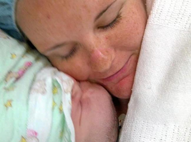 Baby Paige and her mother Sarah Mooney. Picture: Contributed