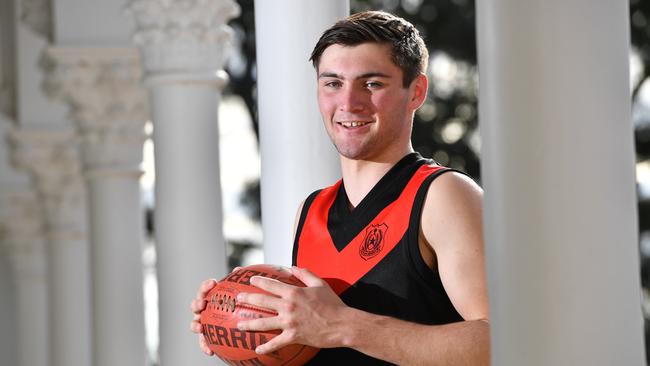 Cameron Taheny at Rostrevor College. Picture: AAP/Keryn Stevens