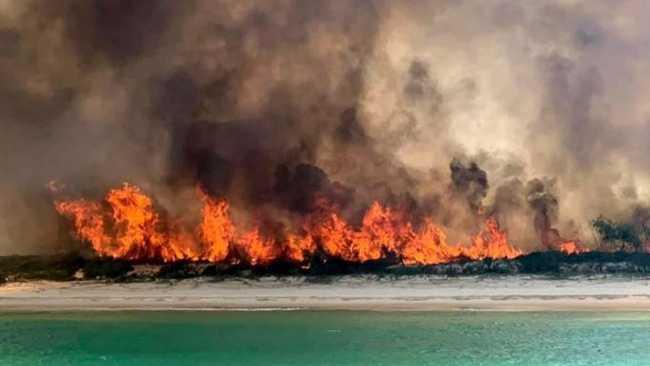 The Fraser Island bushfire is expected to impact Happy Valley at around 7am Monday.